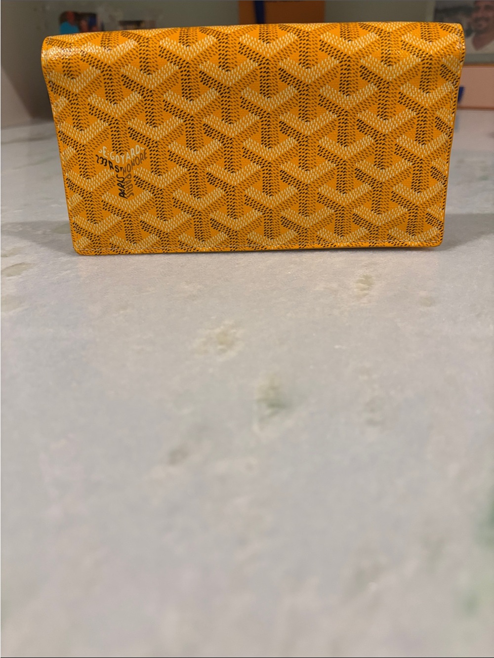 Goyard Richelieu wallet in yellow